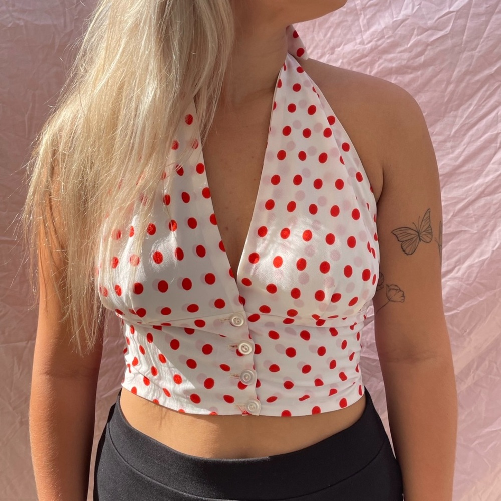 Polk a dot top
